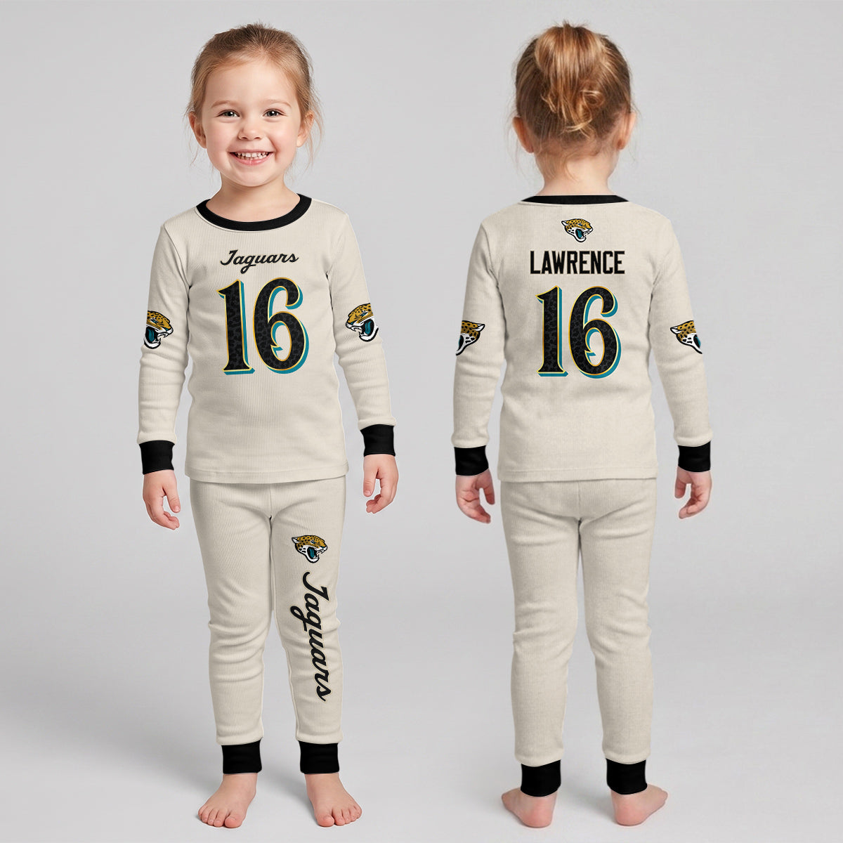 Jacksonville J. Football!! Inspired Bamboo Two Piece Long Sleeve Pajama Set