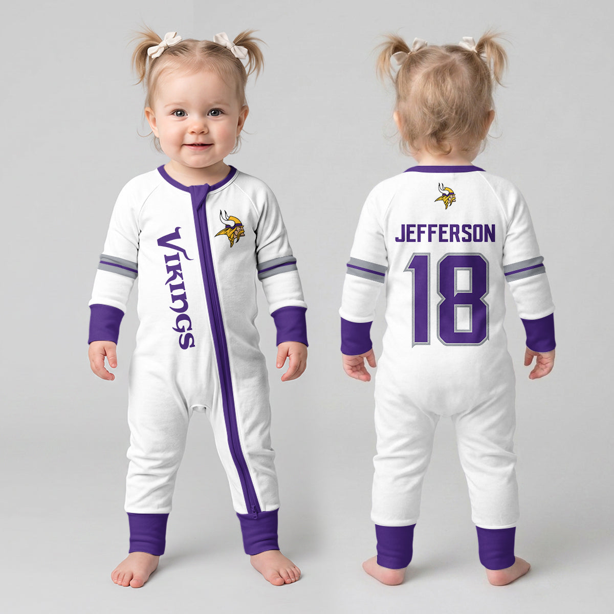 Vikings Football JJ 18 Inspired Bamboo Convertible Zippy