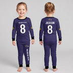 Baltimore RV Football JS 8! Inspired Bamboo Two Piece Long Sleeve Pajama Set