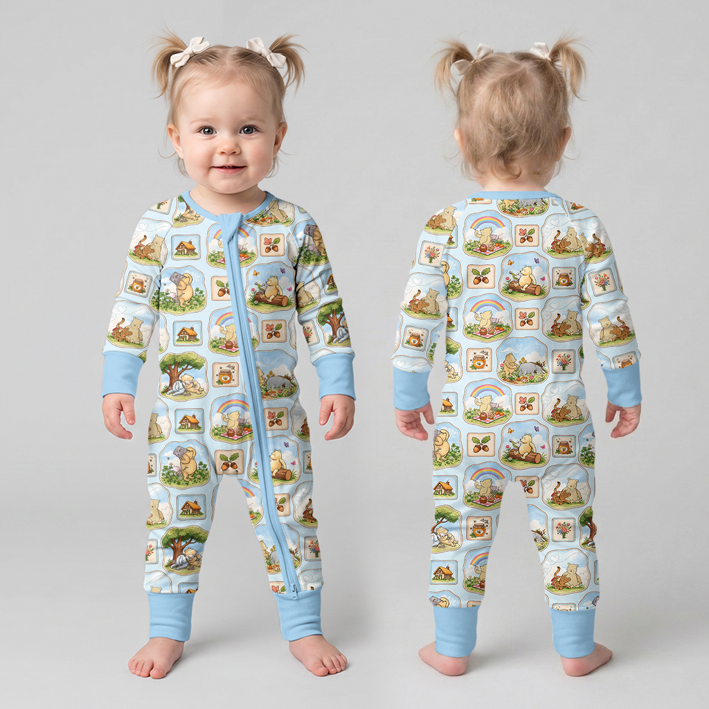 Silly Bear and Friends Bamboo Convertible Zippy