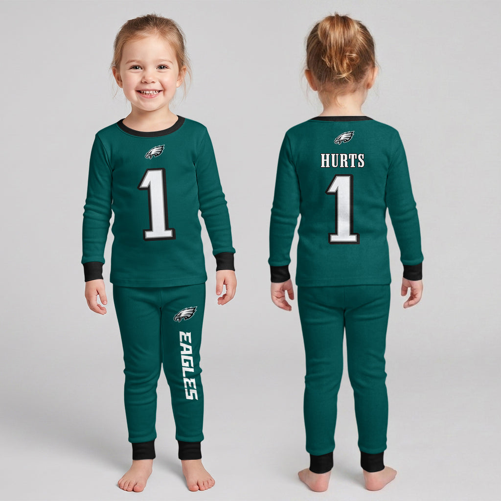 Eagles Football! Inspired Bamboo Two Piece Long Sleeve Pajama Set