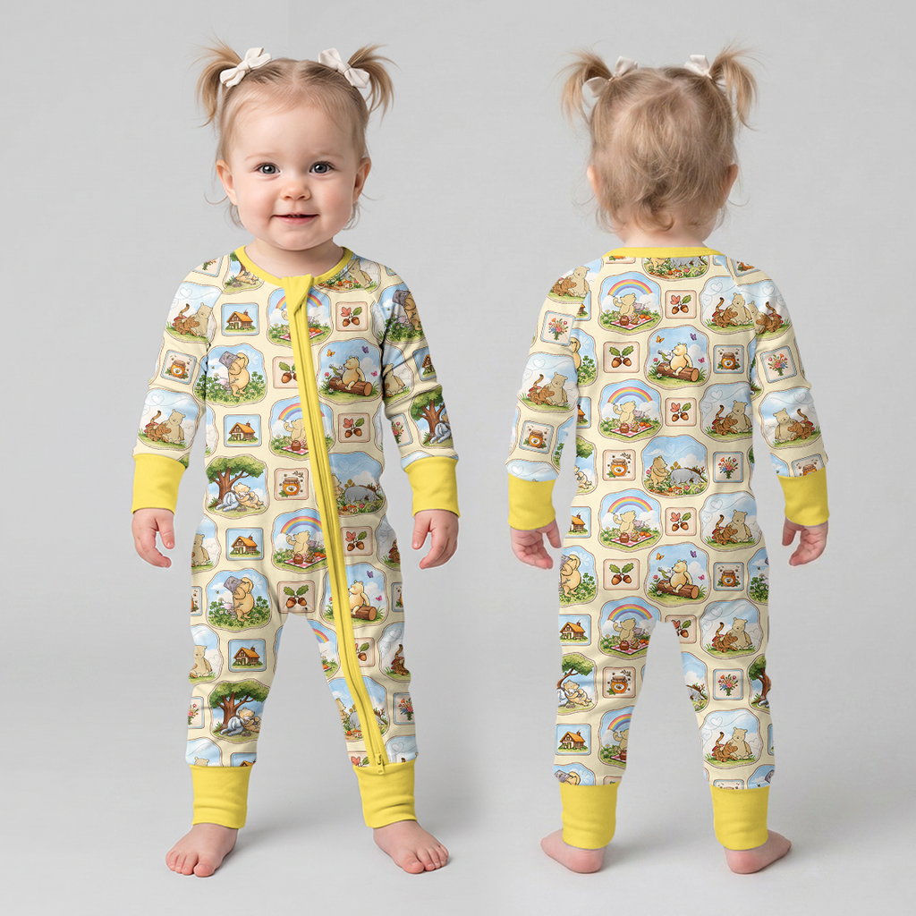 Silly Bear and Friends Bamboo Convertible Zippy
