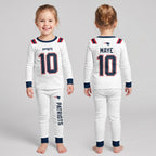 Patriots Football Maye 10! Inspired Bamboo Two Piece Long Sleeve Pajama Set