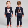 Denver B. BN10 Football! Inspired Bamboo Two Piece Long Sleeve Pajama Set