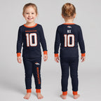 Denver B. BN10 Football! Inspired Bamboo Two Piece Long Sleeve Pajama Set