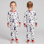 Patriots Football x Captain Inspired Bamboo Two Piece Long Sleeve Pajama Set
