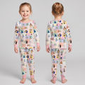 Preppy Magical Wonderland  Bamboo Two Piece Long Sleeve Pajama Set