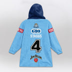 NSW Blues Rugby Blanket Hoodie