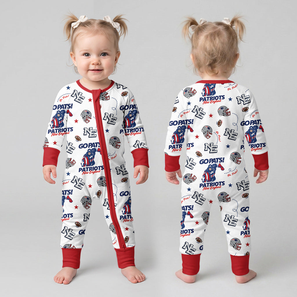 Patriots Football x Captain Inspired Bamboo Convertible Zippy