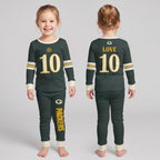 Packers JL10 Football! Inspired Bamboo Two Piece Long Sleeve Pajama Set