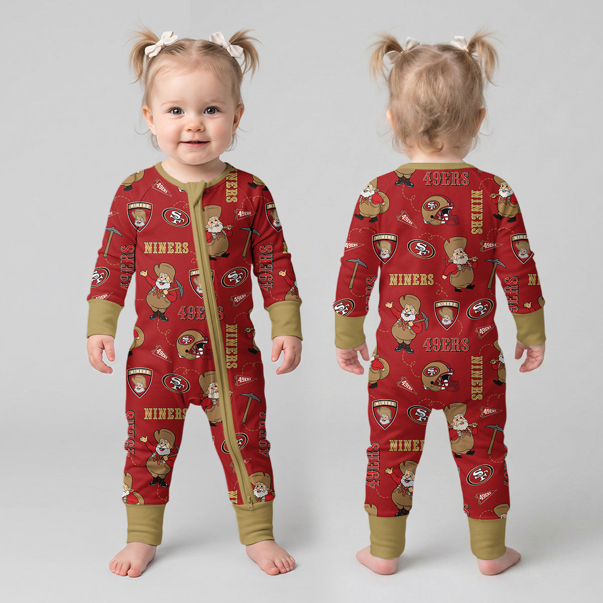 Niners Football x Pete Inspired Bamboo Convertible Zippy