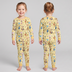 Baloons Bear and Friends Bamboo Two Piece Long Sleeve Pajama Set