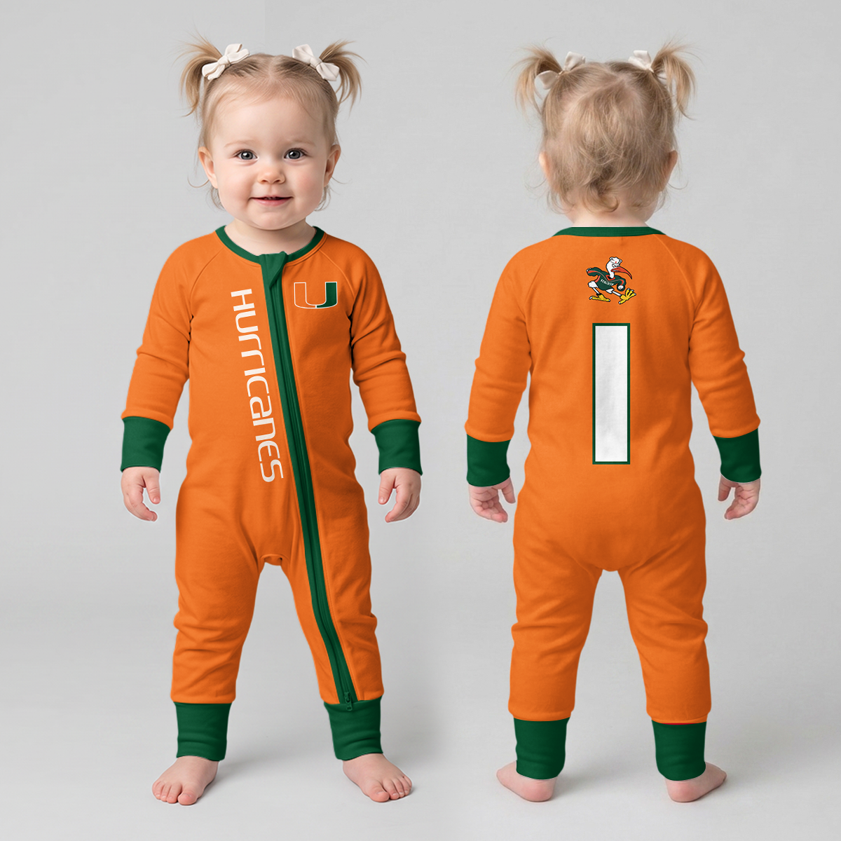 Miami Hurricanes Football!! Inspired Bamboo Convertible Zippy