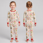 Christmas Bear and Friends Bamboo Two Piece Long Sleeve Pajama Set