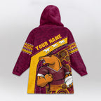 Brisbane Rugby Old School Blanket Hoodie