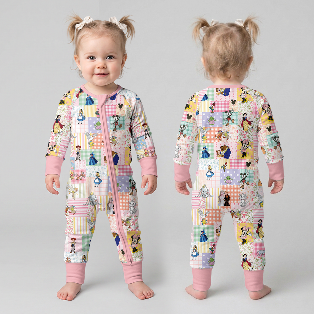 Preppy Magical Wonderland  Bamboo Convertible Zippy