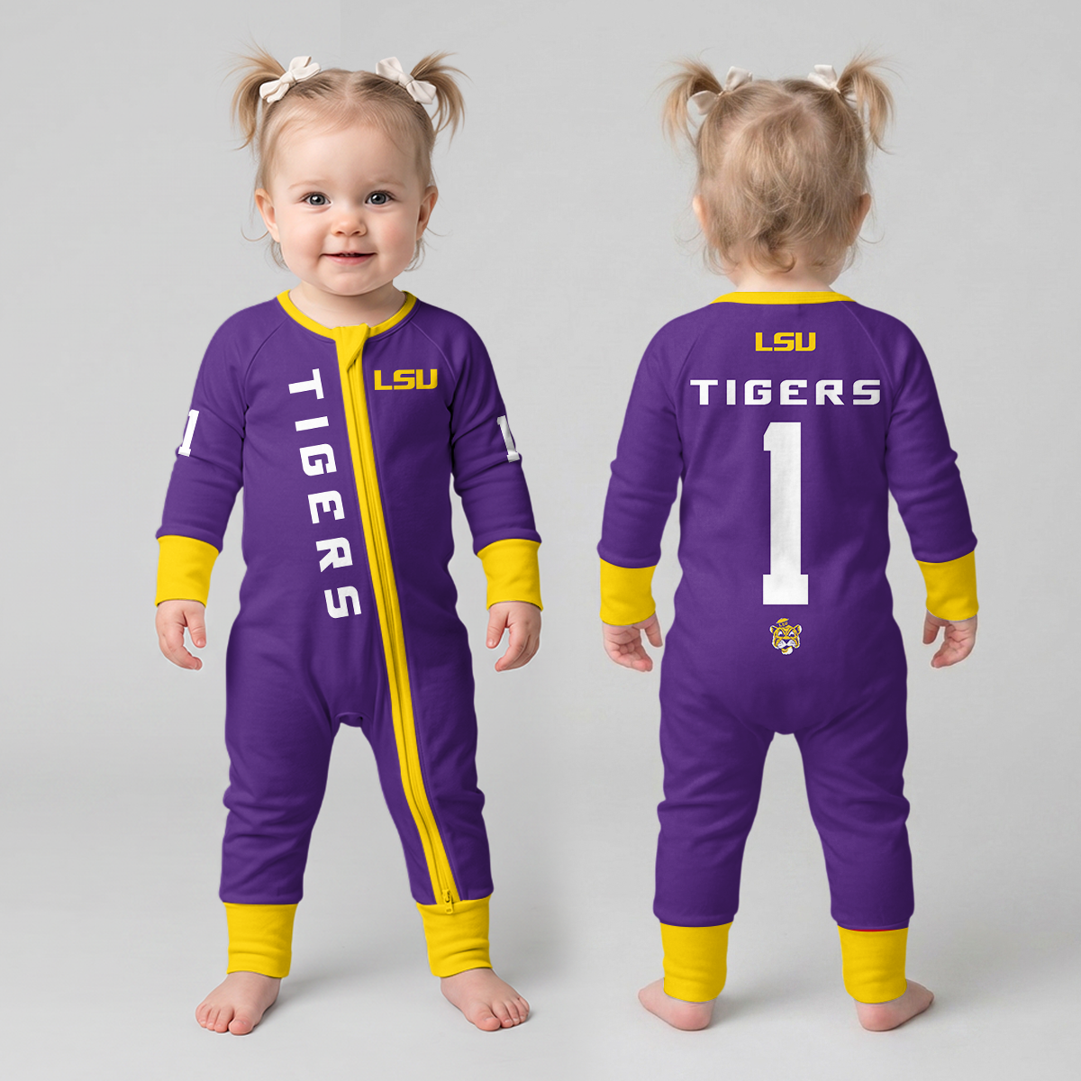 L.S.U.T Football! Inspired Bamboo Convertible Zippy For Kid
