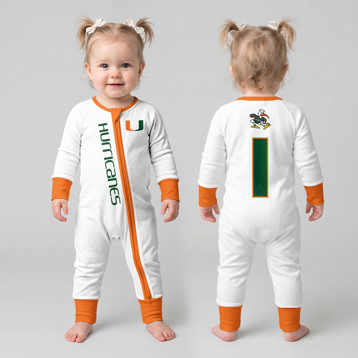 Miami Hurricanes Football!! Inspired Bamboo Convertible Zippy