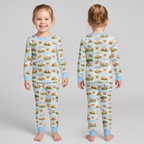 Silly Bear and Friends Bamboo Two Piece Long Sleeve Pajama Set