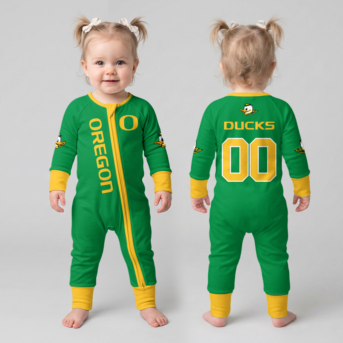 Oregon Ducks Football! Inspired Bamboo Convertible Zippy For Kid
