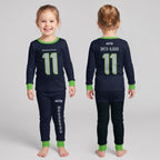 Seahawks Football Inspired Bamboo Two Piece Long Sleeve Pajama Set
