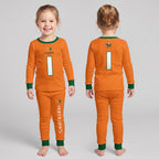 Miami Hurricanes Football!! Inspired Bamboo Two Piece Long Sleeve Pajama Set