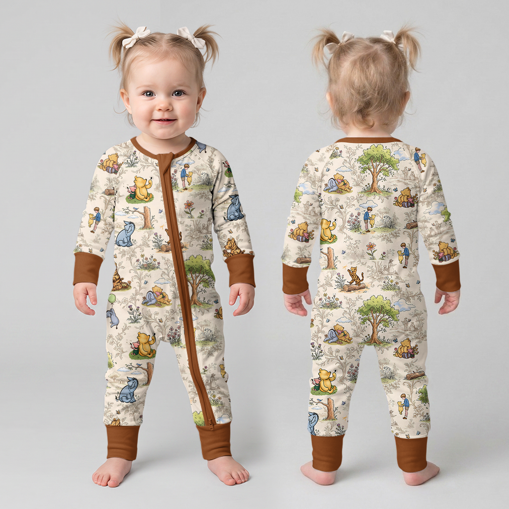 Silly Bear and Friends Bamboo Convertible Zippy