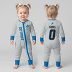 Detroit L. Football JG 0! Inspired Bamboo Two Piece Long Sleeve Pajama Set