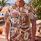 Brisbane Lions Hawaiian Shirt – Retro Inspired Shirt