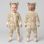 Floral Silly Bear and Friends Bamboo Convertible Zippy
