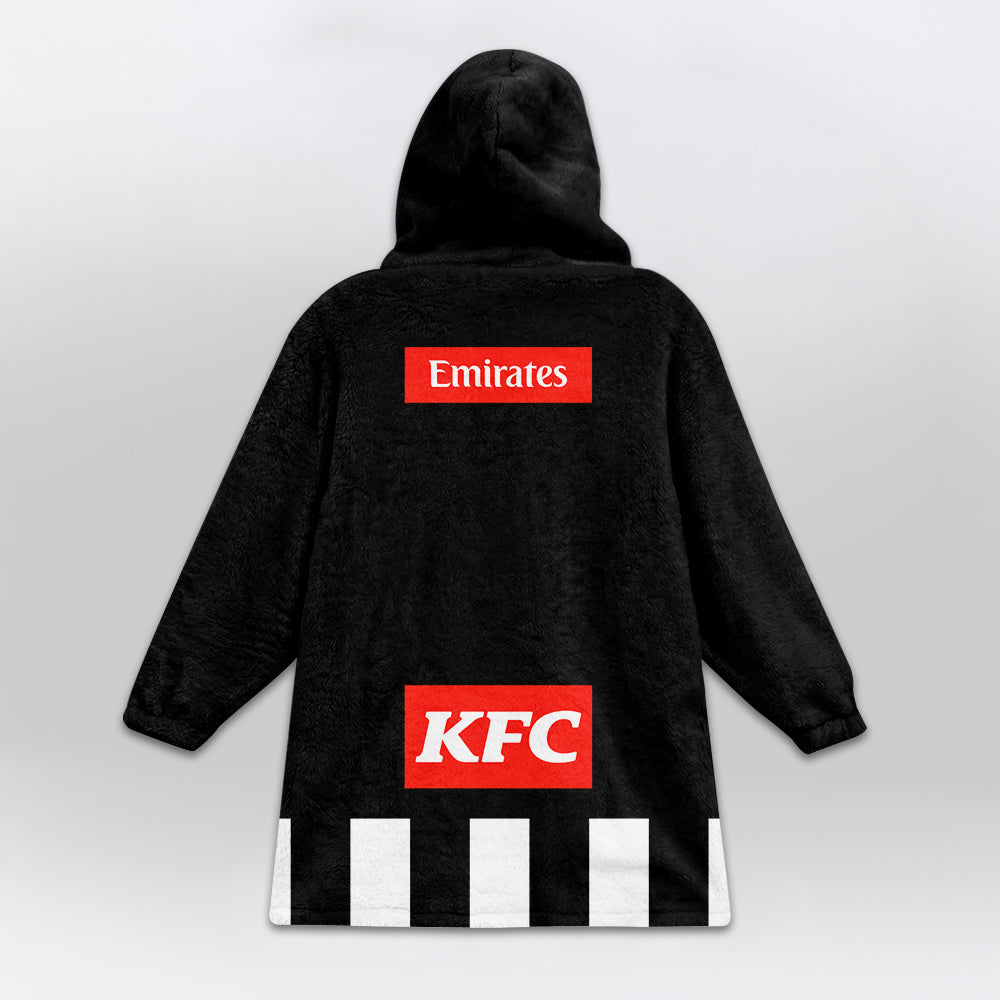 Collingwood Football Blanket Hoodie