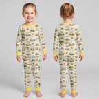 Silly Bear and Friends Bamboo Two Piece Long Sleeve Pajama Set