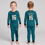 Jacksonville J. Football!! Inspired Bamboo Two Piece Long Sleeve Pajama Set