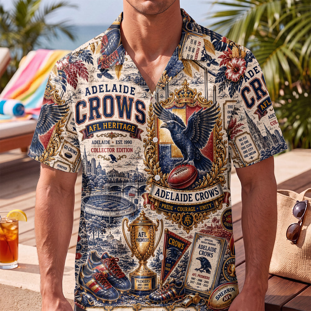 Adelaide Crows Hawaiian Shirt – Retro Inspired Shirt