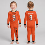 Bengals Football JB 09! Inspired Bamboo Two Piece Long Sleeve Pajama Set