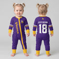 Vikings Football JJ 18 Inspired Bamboo Convertible Zippy