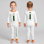 Miami Hurricanes Football!! Inspired Bamboo Two Piece Long Sleeve Pajama Set