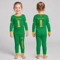 Oregon Ducks Football! Inspired Bamboo Two Piece Long Sleeve Pajama Set