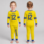 LA Rams Football!! Inspired Bamboo Two Piece Long Sleeve Pajama Set
