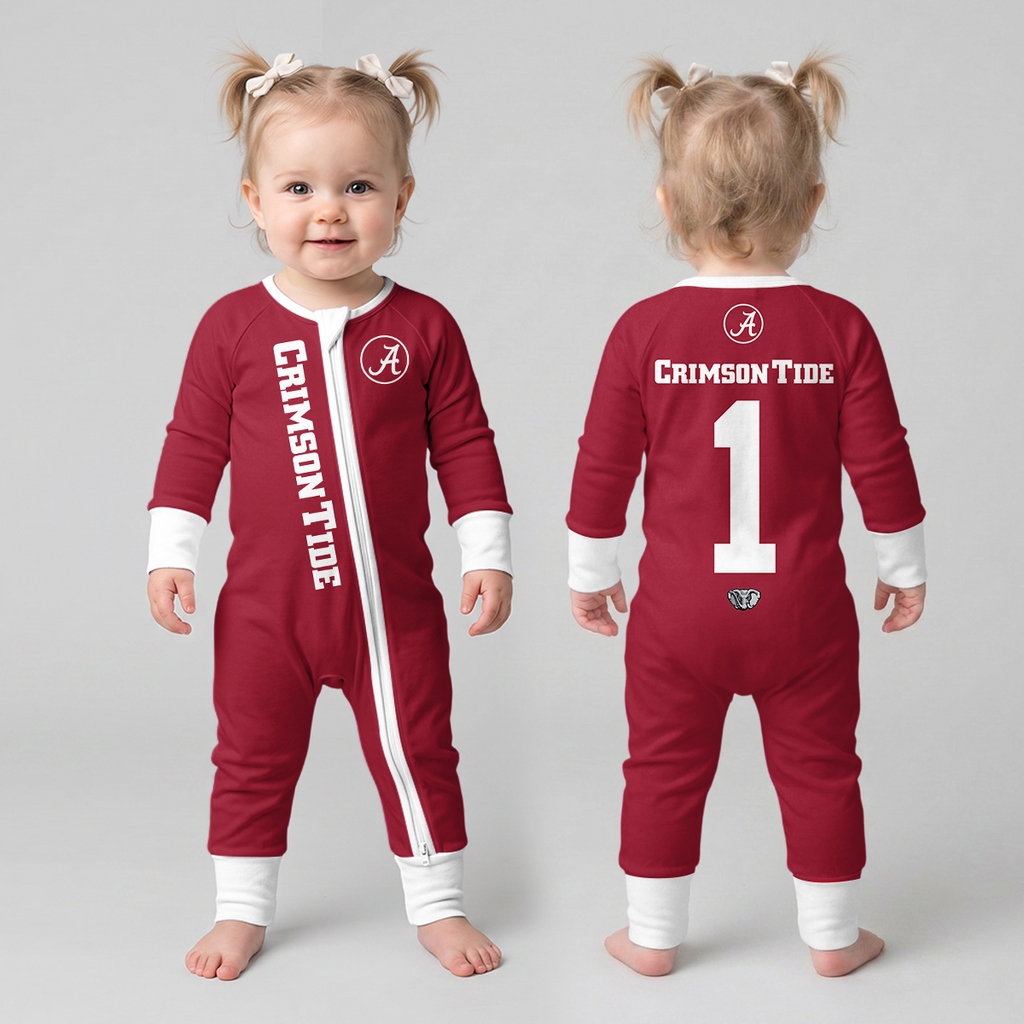 Alabama Crimson Tide Football! Inspired Bamboo Convertible Zippy For Kid