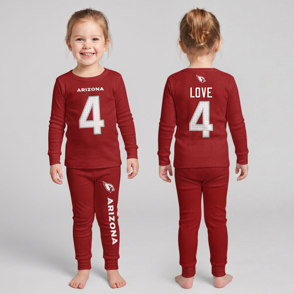 Arizona Cardinals Football!! Inspired Bamboo Two Piece Long Sleeve Pajama Set