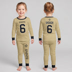 New Orleans Saints Football!! Inspired Bamboo Two Piece Long Sleeve Pajama Set