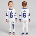 Giants Football! Inspired Bamboo Two Piece Long Sleeve Pajama Set