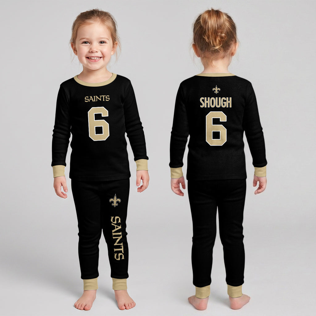 New Orleans Saints Football!! Inspired Bamboo Two Piece Long Sleeve Pajama Set