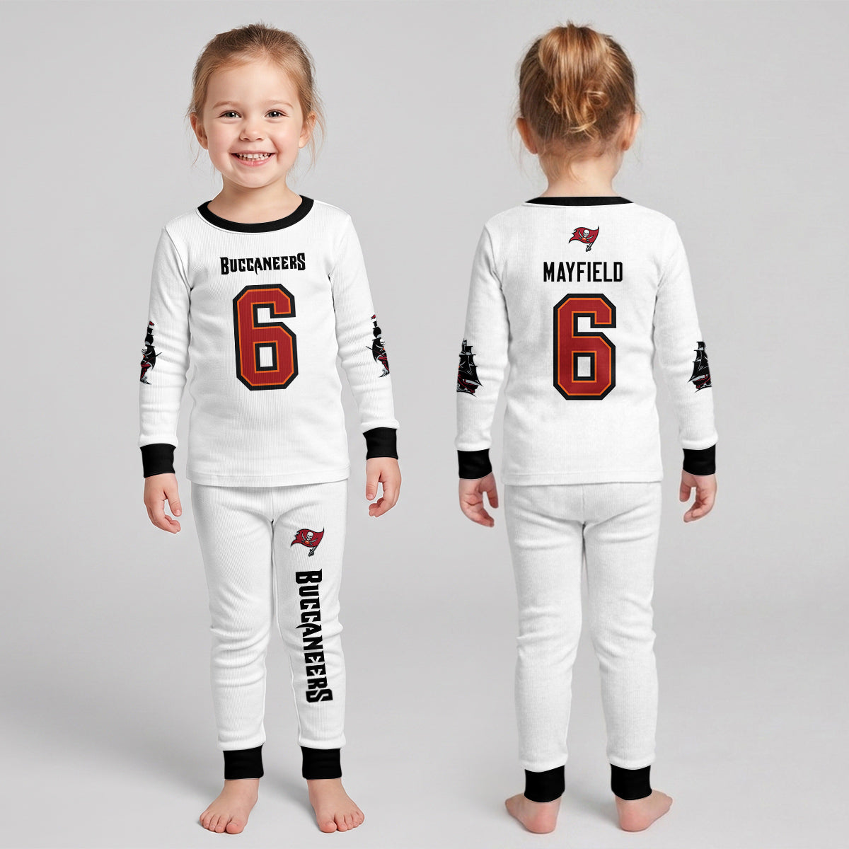 Tampa Bay Buccaneers Football!! Inspired Bamboo Two Piece Long Sleeve Pajama Set