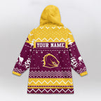 Brisbane Rugby Old School Blanket Hoodie