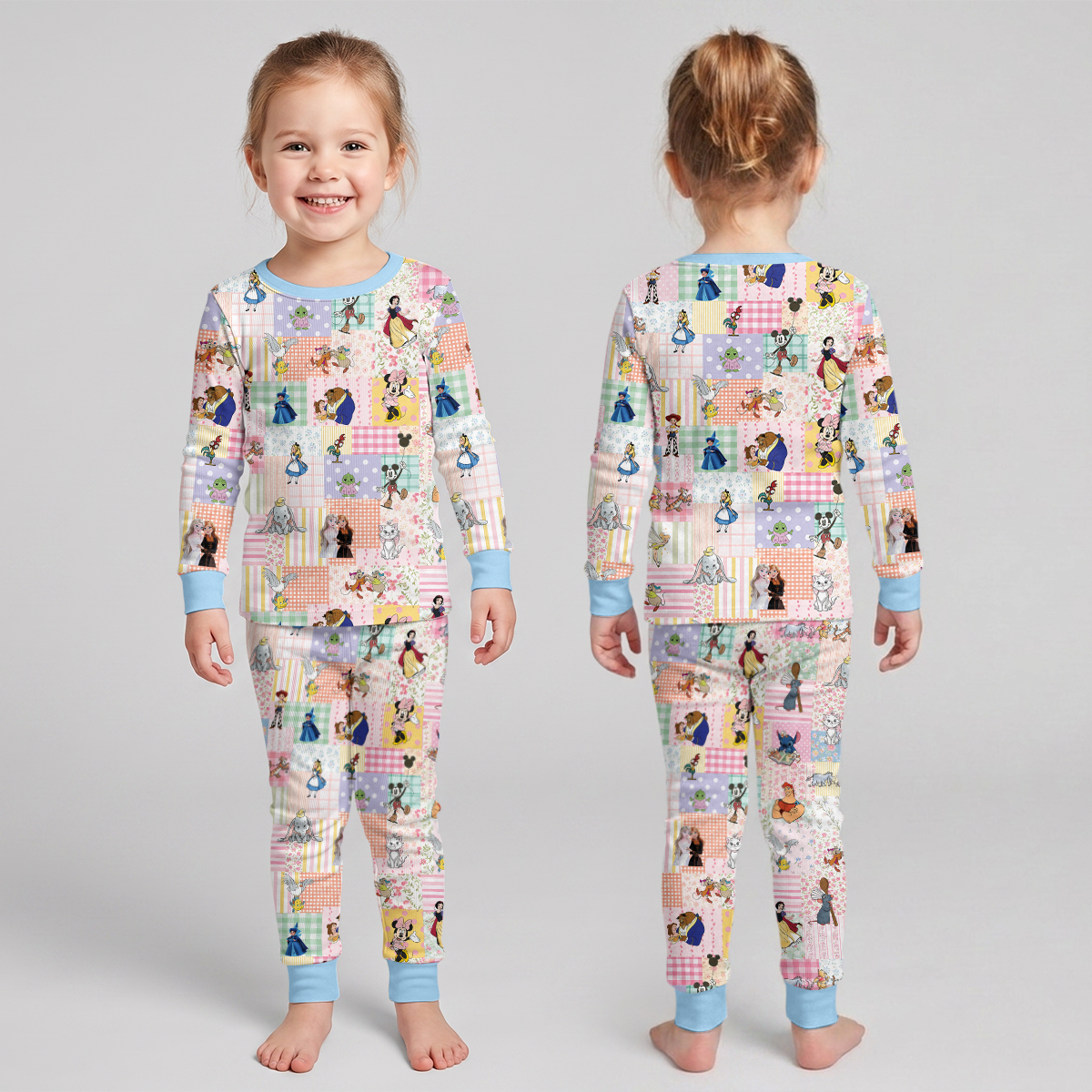 Preppy Magical Wonderland  Bamboo Two Piece Long Sleeve Pajama Set