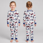 Bills Football x Beast Inspired Bamboo Two Piece Long Sleeve Pajama Set