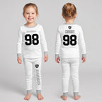 Raiders MC98 Football! Inspired Bamboo Two Piece Long Sleeve Pajama Set