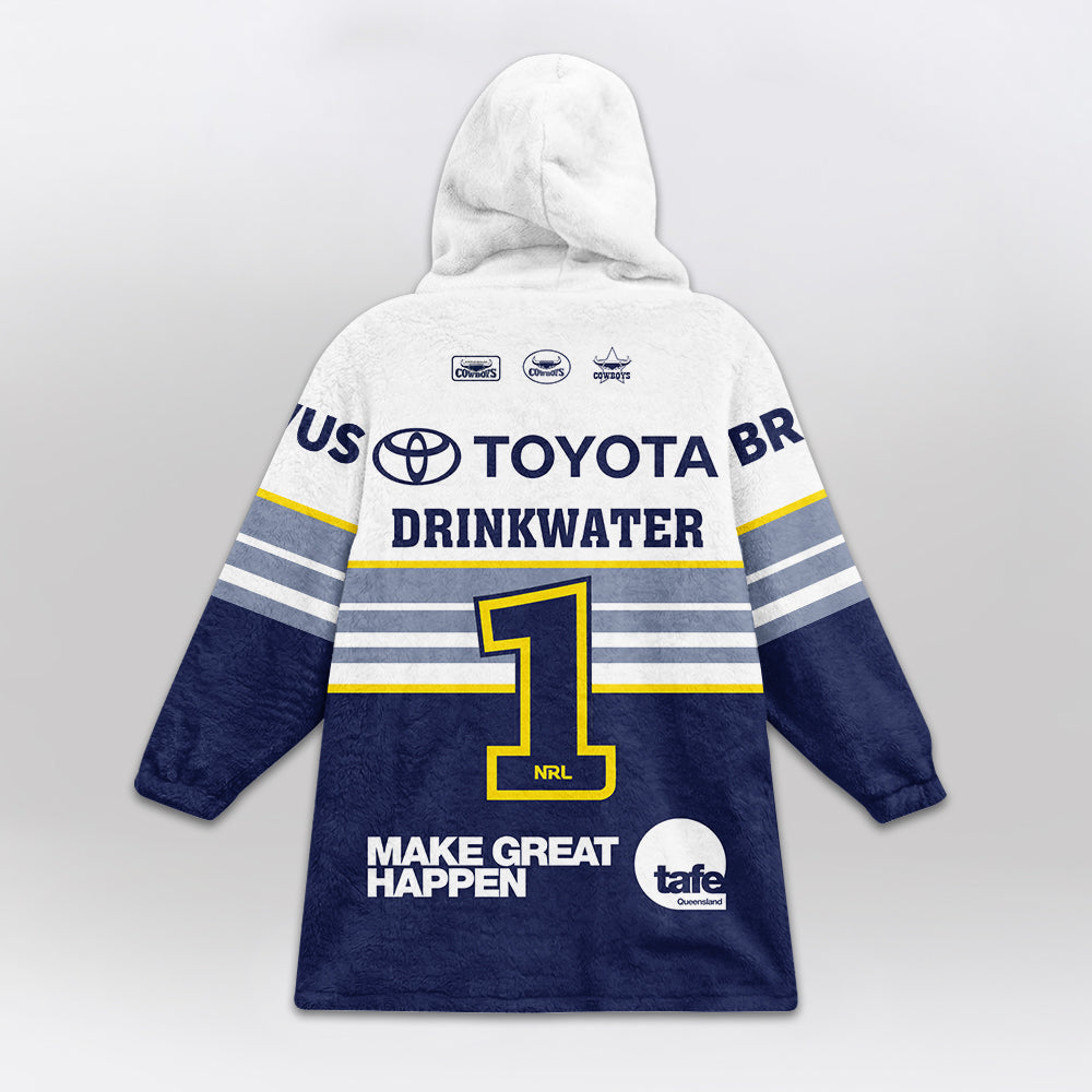North Queensland Drinkwater 1 Away Blanket Hoodie